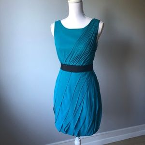 Max and Cleo Teal Petal Dress